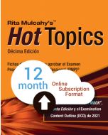 Hot Topics PMP® Exam Flashcards - 10th Edition - Cloud Subscription - Spanish Translation - 12 Month