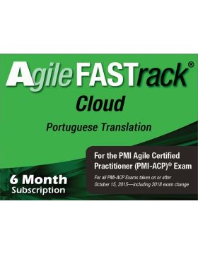 Agile FASTrack® Cloud - PMI-ACP® Exam Simulator - Version 2 - Portuguese Translation - 6 Month