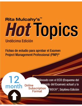 Hot Topics PMP® Exam Flashcards - 11th Edition - Cloud Subscription - Spanish Translation - 12 Month