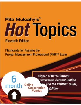 Hot Topics PMP® Exam Flashcards - 11th Edition - Cloud Subscription - 6 Month